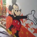 Graffiti Workshop - gemeinsam gemalte Mickey Mouse