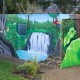 Garagengestaltung mit Dschungel-Graffiti
