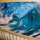 "The Wave" - Graffiti Gemälde im Treppenhaus 3.50x2m